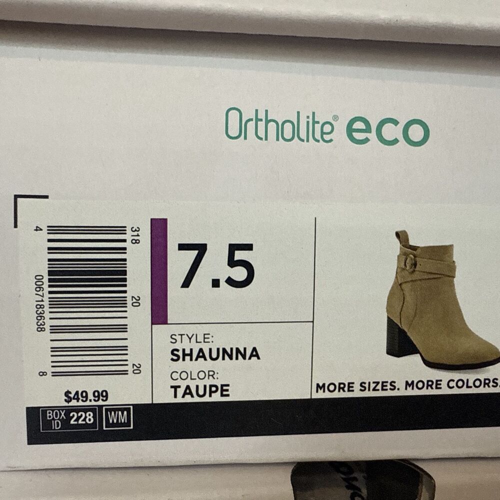 NEW: Sonoma Sonja  Suede Booties Women's 7.5 M Side Zip Ankle Heeled Shoes - Picture 15 of 16